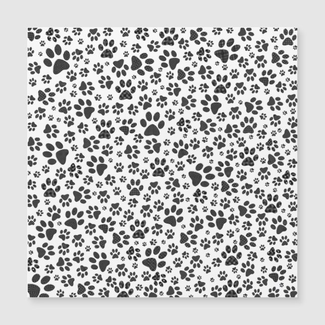 Dog Paws Black and White Polka Dot  (Front)