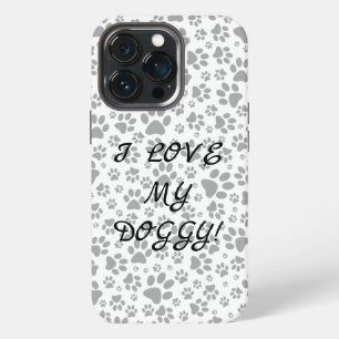 Dog Paws Black and White Polka Dot Case-Mate iPho iPhone 13 Pro Case