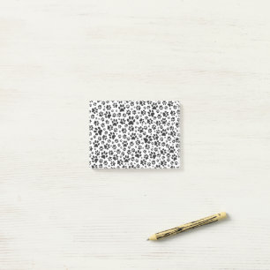 Dog Paws Black and White Polka Dot  Post-it Notes