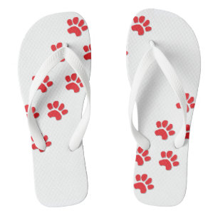 Dog Paws Flip Flops