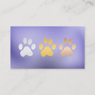 Dog Paws Footprints   Animal Care Business Card