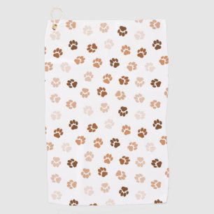 Dog paws golf towel