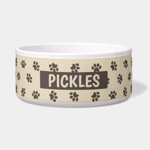 Dog Paws Large Pet Bowl