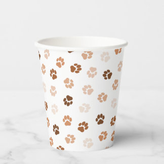 Dog paws paper cups