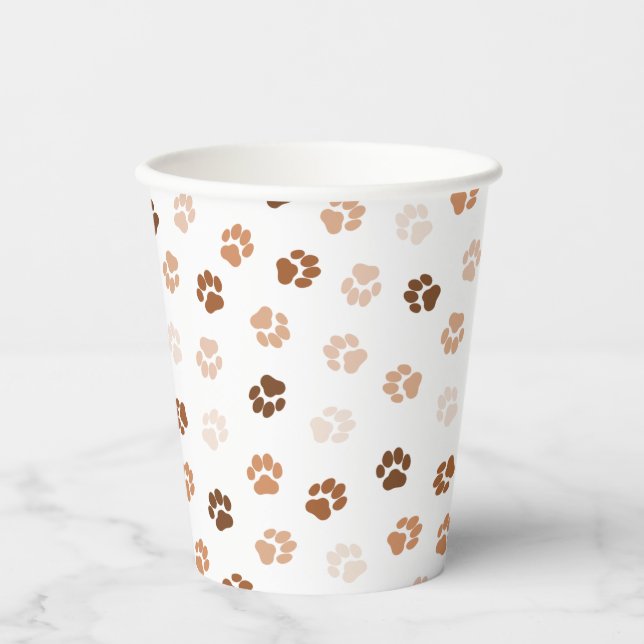 Dog paws paper cups (Front)