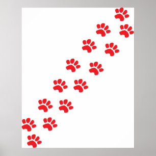 Dog Paws Poster