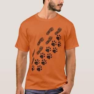 Dog paws shoe print dog puppy paws puppy family gi T-Shirt