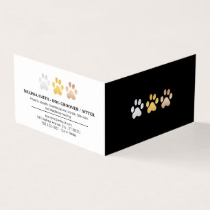 Dog Paws (Silver, gold, bronze) Business Card