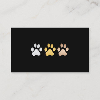 Dog Paws (Silver, gold, bronze) Business Card