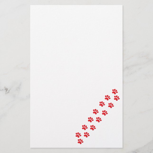 Dog Paws Stationery (Front)