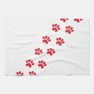 Dog Paws Tea Towel