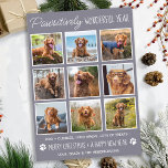 Dog Pawsitively Wonderful Cute Pet Photo Collage Holiday Card<br><div class="desc">Introducing our newest holiday cards collection, perfect for animal lovers and pet owners! Our "Pawsitively Wonderful Year" cards showcase your furry family members in a cute, modern, and funny way. These cards are stylish and festive, featuring a photo collage of your family pets throughout the year. Our cards are designed...</div>
