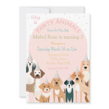 Dog Pawty Birthday Invitation