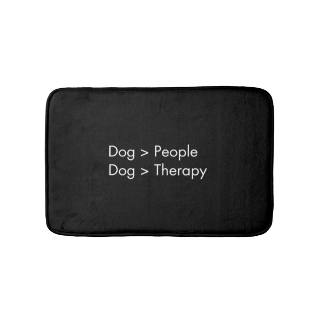Dog  People Dog  Therapy Bath Mat (Front)