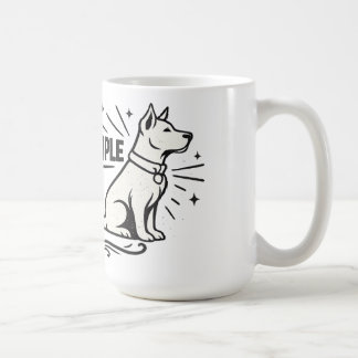 DOG > PEOPLE – Funny Dog Lover Minimalist Design Coffee Mug