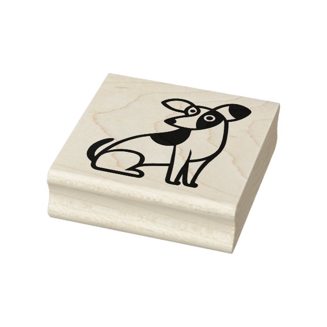 Dog Perplexed Rubber Stamp (Stamp)