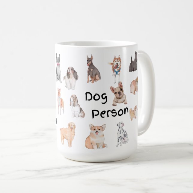 Dog person coffee mug (Front Right)
