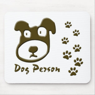 dog person mouse mat