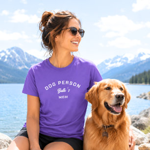 Dog Person Mum Purple T-Shirt