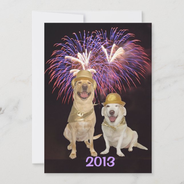 Dog Person New Year's Invitation (Front)