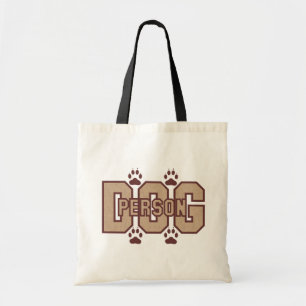 Dog Person With Paws Tote Bag