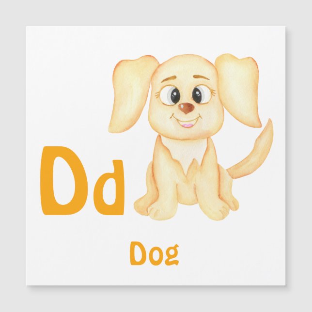 Dog personalise ABC: Letter D - Add Your Name (Front)