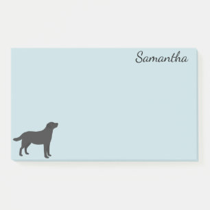 Dog Personalised Labrador Retriever Black Post-it Notes