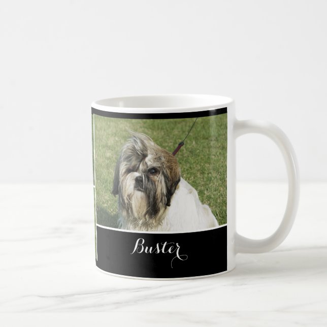 Dog - personalised text coffee mug (Right)