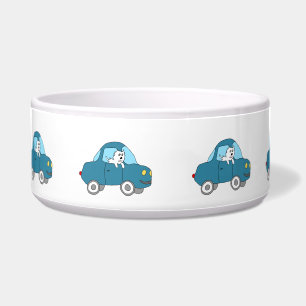 Dog pet bowl that brings a smile