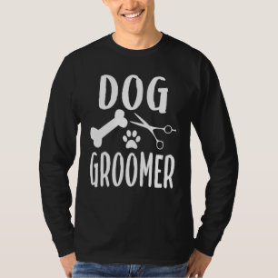 Dog Pet Cat Groomer Grooming Animals Job Scissors T-Shirt