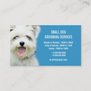 Dog pet grooming parlour   Personalise Business Card