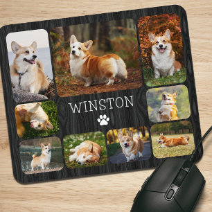 Dog Pet Lover Mum Dad Photo Collage Mouse Mat