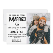 Dog pet Lover Wedding Invitation