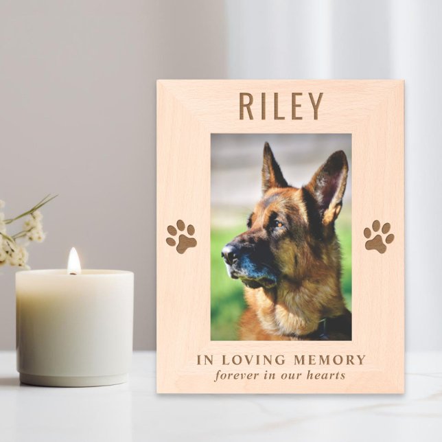 Dog Pet Memorial Photo Etched Frames (Creator Uploaded)