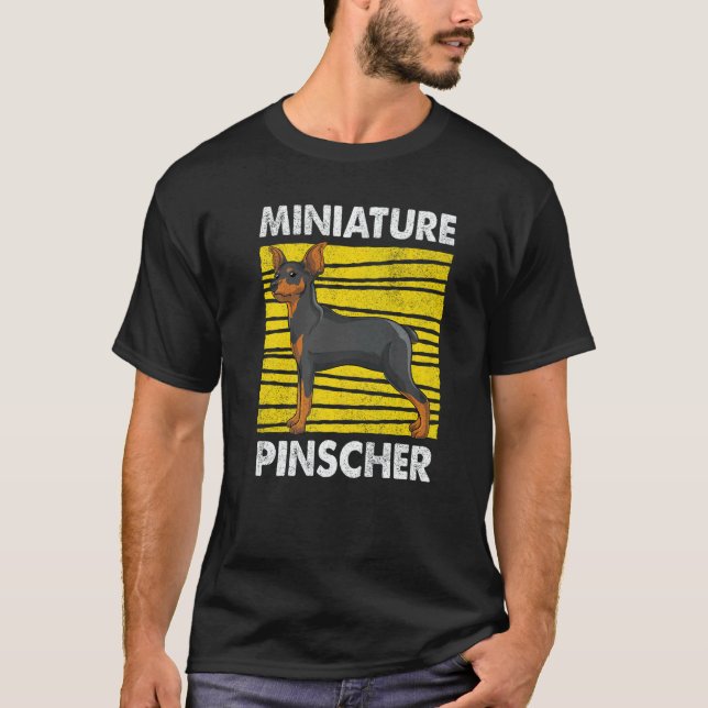 Dog  Pet Miniature Pinscher Dog Owner Min Pinscher T-Shirt (Front)