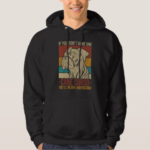 Dog Pet Owner Vintage Animal Outfit Cane Corso Hoodie
