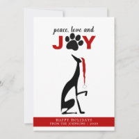 Dog Pet Paw Red Christmas