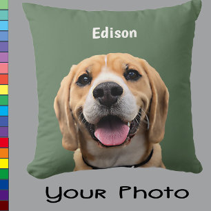 Dog Pet Photo Custom Colour Gift for Mum Grandma   Cushion