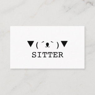 DOG PET SITTER Business Card