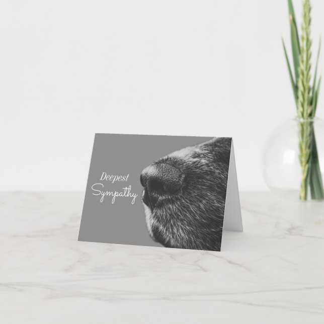 Dog Pet Sympathy | Dog Condolence Card (Front)