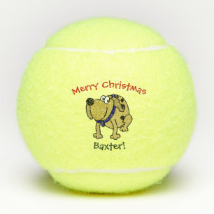 Dog Pet Toy Cute Christmas Tennis Balls