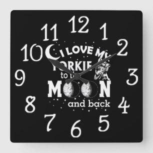 Dog Pet Yorkie Family room Wall Clock