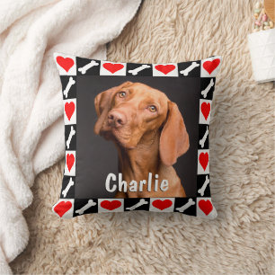 Dog Photo and Name Custom Personalised Puppy Cushion