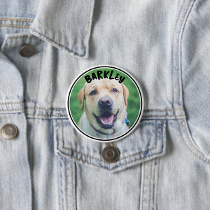 Dog Photo and Text Personalised 7.5 Cm Round Badge