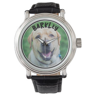 Dog Photo and Text Personalised  Watch