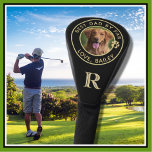 Dog Photo Best Dad By Par Custom Monogram * Golf Head Cover<br><div class="desc">There should be no question that golf is definitely more than just a game -- so it's especially appropriate to have a photo and a message that inspires. You can leave this message or write your own -- and then personalise with initials and the photograph. This is a wonderful gift...</div>