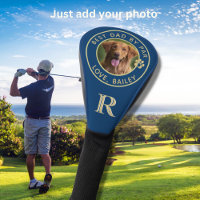 Dog Photo Best Dad By Par Custom Monogram