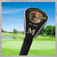 Dog Photo Best Granddad By Par Custom Monogram *