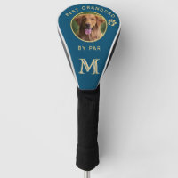 Dog Photo Best Granddad By Par Custom Monogram