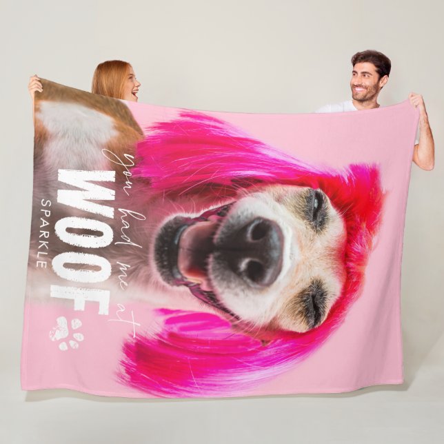 Dog Photo Blanket | You Had Me At Woof (In Situ)